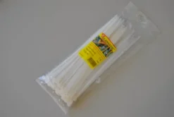 Abraçadeira de serrilha 250X4,8 branco (100un) ELEMATIC
