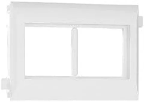 ADAPTADOR DUPLO Q45 P/CALHAS TAMPAS L75 - 4 MÓD BRANCO EFAPEL 10952 ABR
