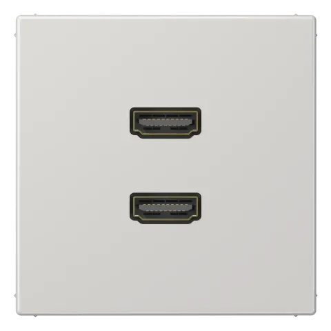 Adaptador HDMI 2 x Termoplástico Cinzento Claro LS JUNG MALS1133LG