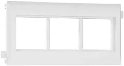 ADAPTADOR TRIPLO Q45 P/CALHAS TAMPAS L75 - 6 MÓD. BRANCO EFAPEL 10954 ABR