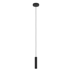 ALMUDAINA Candeeiro de Teto Suspenso LED em Aço Preto 110cm 900926