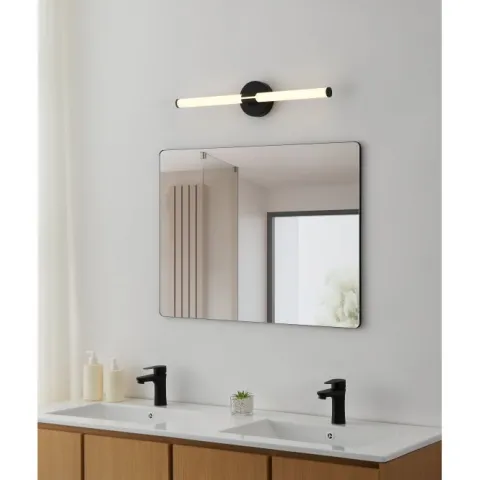 Aplique Casa de Banho Preto Mate com LED e CCT Ajustável RAMOLA EGLO 901853