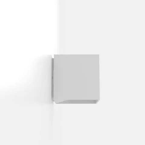Aplique de Exterior LED com Corpo Quadrado em Alumínio Branco CALPINO EGLO 97241