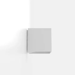 Aplique de Exterior LED com Corpo Quadrado em Alumínio Branco CALPINO EGLO 97241