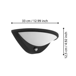 Aplique de Exterior LED com Sensor de Movimento BELCREDA EGLO 97312