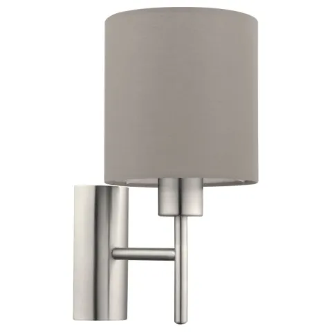 Aplique de Parede com Abajur em Tecido Taupe PASTERI EGLO 94925