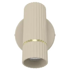 Aplique de Parede com Base GU10 e Detalhes em Latão Escovado CAMINIA EGLO 901153