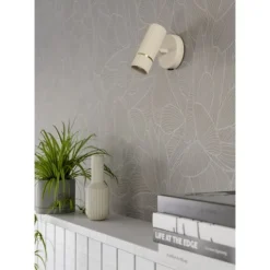 Aplique de Parede com Base GU10 e Detalhes em Latão Escovado CAMINIA EGLO 901153