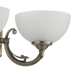 Aplique de Parede com Dois Braços em Metal Bronze SAVOY EGLO 82752