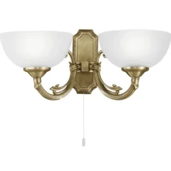 Aplique de Parede com Dois Braços em Metal Bronze SAVOY EGLO 82752