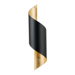 Aplique de Parede Curvo Preto e Dourado JABALOYAS EGLO 39654