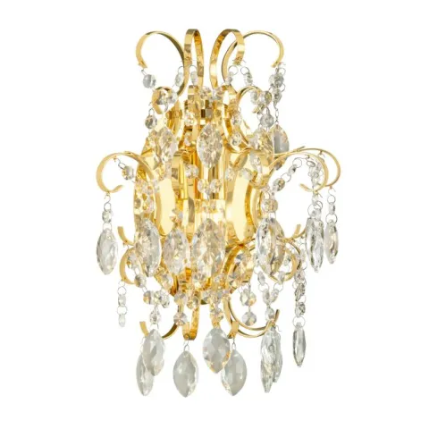 Aplique de Parede em Metal Dourado e Cristal FENOULLET 1 EGLO 39604
