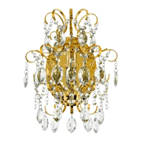 Aplique de Parede em Metal Dourado e Cristal FENOULLET 1 EGLO 39604