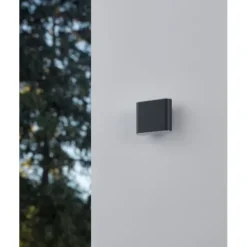 Aplique de Parede Exterior Antracite com LED e CCT GRUTTI EGLO 901025