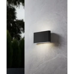Aplique de Parede Exterior Antracite com LED e CCT GRUTTI EGLO 901026