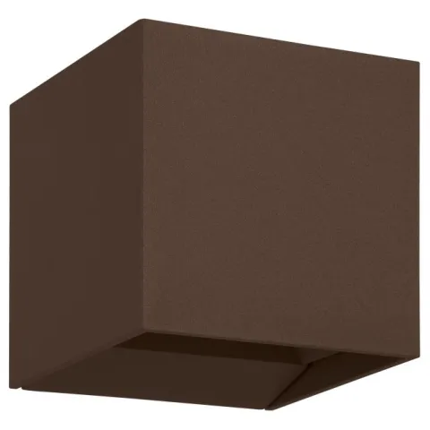 Aplique de Parede Exterior com Abas Ajustáveis Castanho Ferrugem CALPINO 3 EGLO 901066