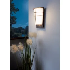 Aplique de Parede Exterior com Sensor Movimento e LED BREGANZO 1 EGLO 96018