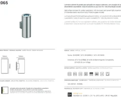 Aplique de Parede Exterior em Aço Inox 316 Tromilux 2065.200.8XX Aço Inoxidável