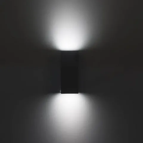 Aplique de Parede Exterior Forlight Cube Small Preto PX-0056-NEG