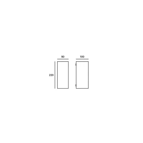 Aplique de Parede Exterior Forlight Cube Small Cinza PX-0056-GRI