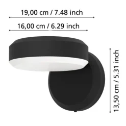 Aplique de Parede Exterior LED FORNACI EGLO 900673