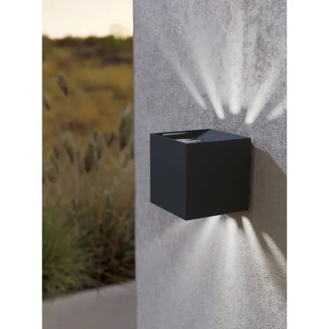 Aplique de Parede Exterior LED em Alumínio Fundido Antracite CALPINO 2 EGLO 900445