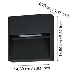 Aplique de Parede Exterior LED com Luz Ajustável MARUGGIO EGLO 900889