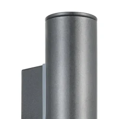 Aplique de Parede Exterior LED com Corpo Cilíndrico e Vidro Transparente RIGA EGLO 94103