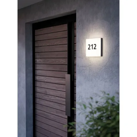 Aplique de Parede Exterior LED em Plástico Antracite CORNALE EGLO 97289