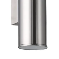 Aplique de Parede Exterior LED com Corpo Cilíndrico em Metal Cromado RIGA EGLO 94107
