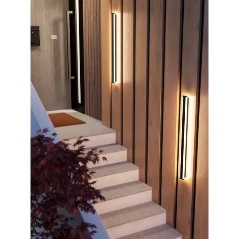 Aplique de Parede Exterior Preto com LED NEVIANO EGLO 900678