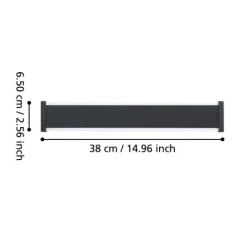 Aplique de Parede Exterior Preto com LED NEVIANO EGLO 900676