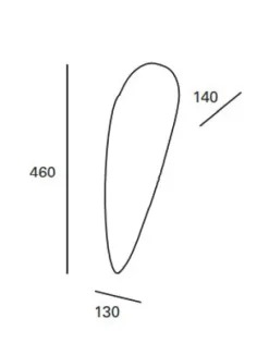 Aplique de Parede Forlight Glass DE-0001-BLA