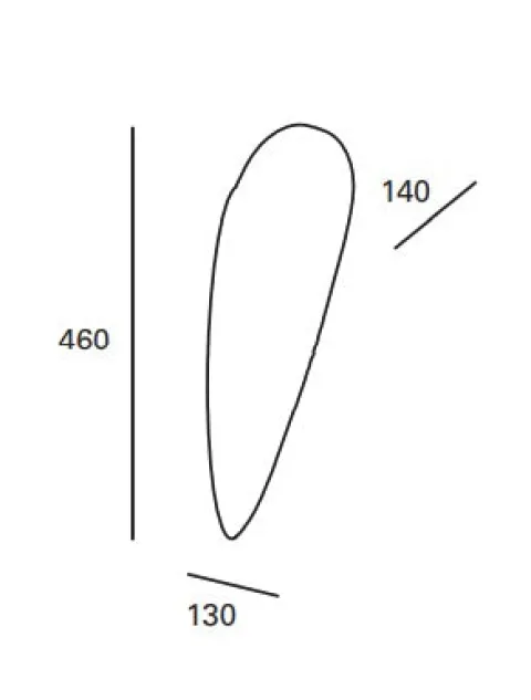 Aplique de Parede Forlight Glass DE-0001-BLA