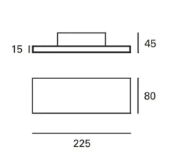 Aplique de Parede Forlight Thin LED Preto DE-0509-NEG
