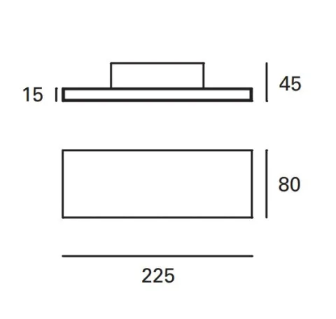 Aplique de Parede Forlight Thin LED Preto DE-0509-NEG