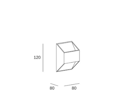 Aplique de parede interior branco Keop - Forlight
