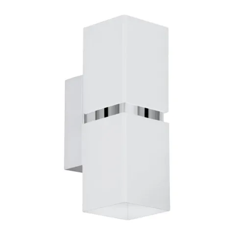 Aplique de Parede LED Branco com Detalhes Cromados PASSA EGLO 95377