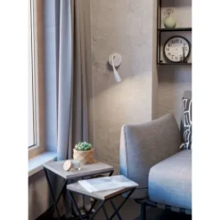 Aplique de Parede LED com Braço Flexível Branco Mate OLIVANDINO EGLO 901819