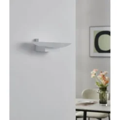 Aplique de Parede LED com Corpo de Metal Branco METRASS EGLO 96037