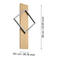 Aplique de Parede LED com Madeira e Aço BOYAL EGLO 901928