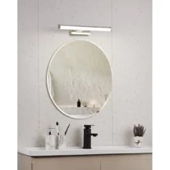 Aplique de Parede LED com Painel Branco e Metal Cromado VADUMI EGLO 97081
