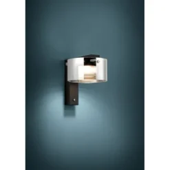 Aplique de Parede LED com Vidro Preto Fumado COPILLOS EGLO 39876