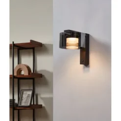 Aplique de Parede LED com Vidro Preto Fumado COPILLOS EGLO 39876