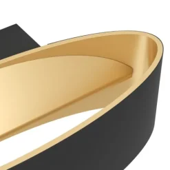 Aplique de Parede LED Curvo Preto e Dourado MACCACARI EGLO 98542