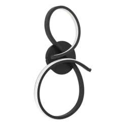 Aplique de Parede LED Curvo Preto e Branco SERPINS EGLO 901268