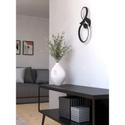 Aplique de Parede LED Curvo Preto e Branco SERPINS EGLO 901268