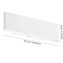 Aplique de Parede LED em Alumínio Branco CLIMENE EGLO 39265