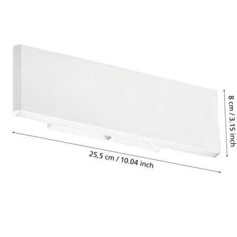 Aplique de Parede LED em Alumínio Branco CLIMENE EGLO 39265