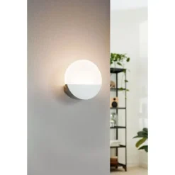 Aplique de Parede LED em Alumínio Branco METRASS 1 EGLO 96039
